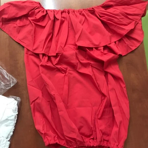 Pre-own 1pcs Off Shoulder Elastic Slash Neck Tops - Picture 2 of 4